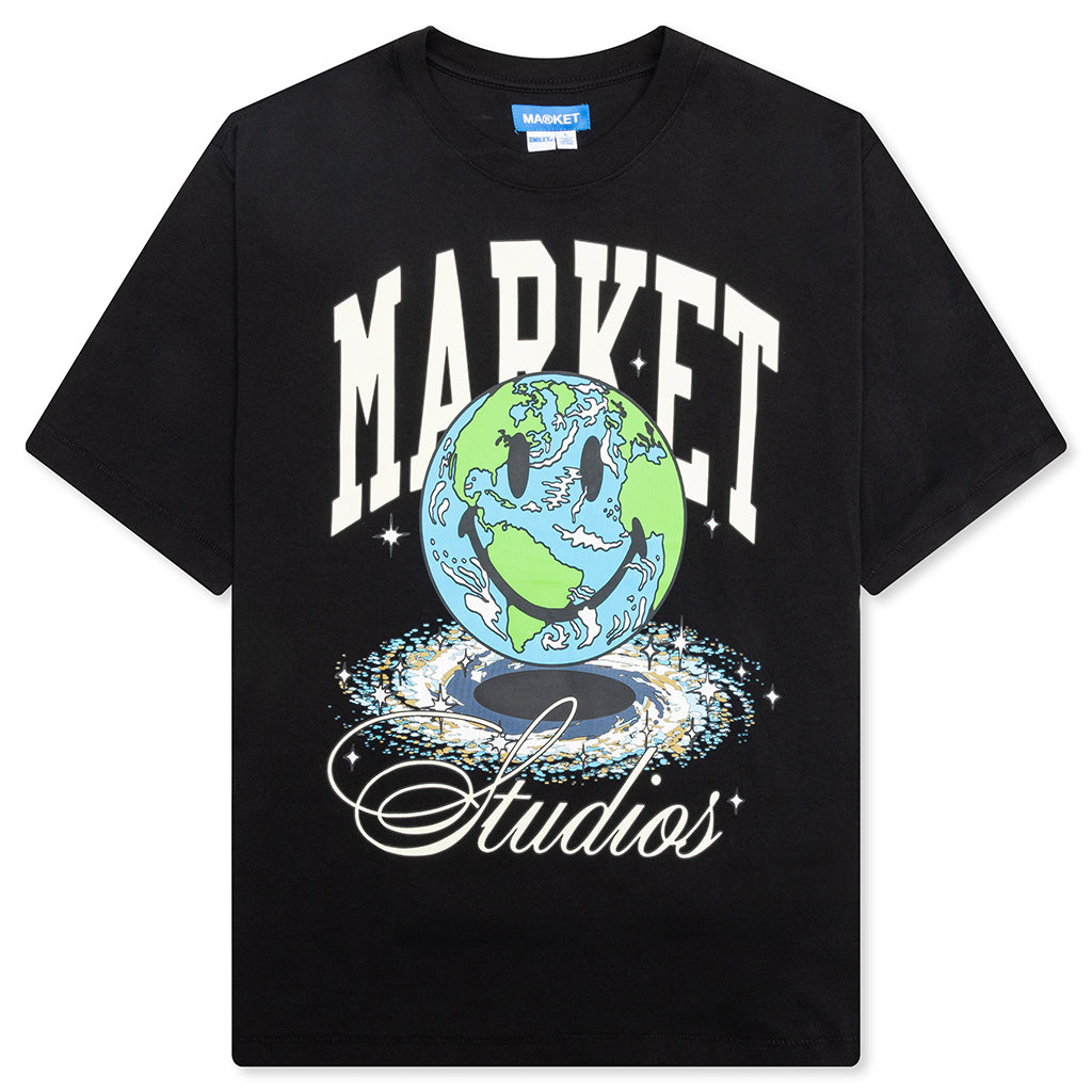 Smiley Galaxy T-Shirt - Black