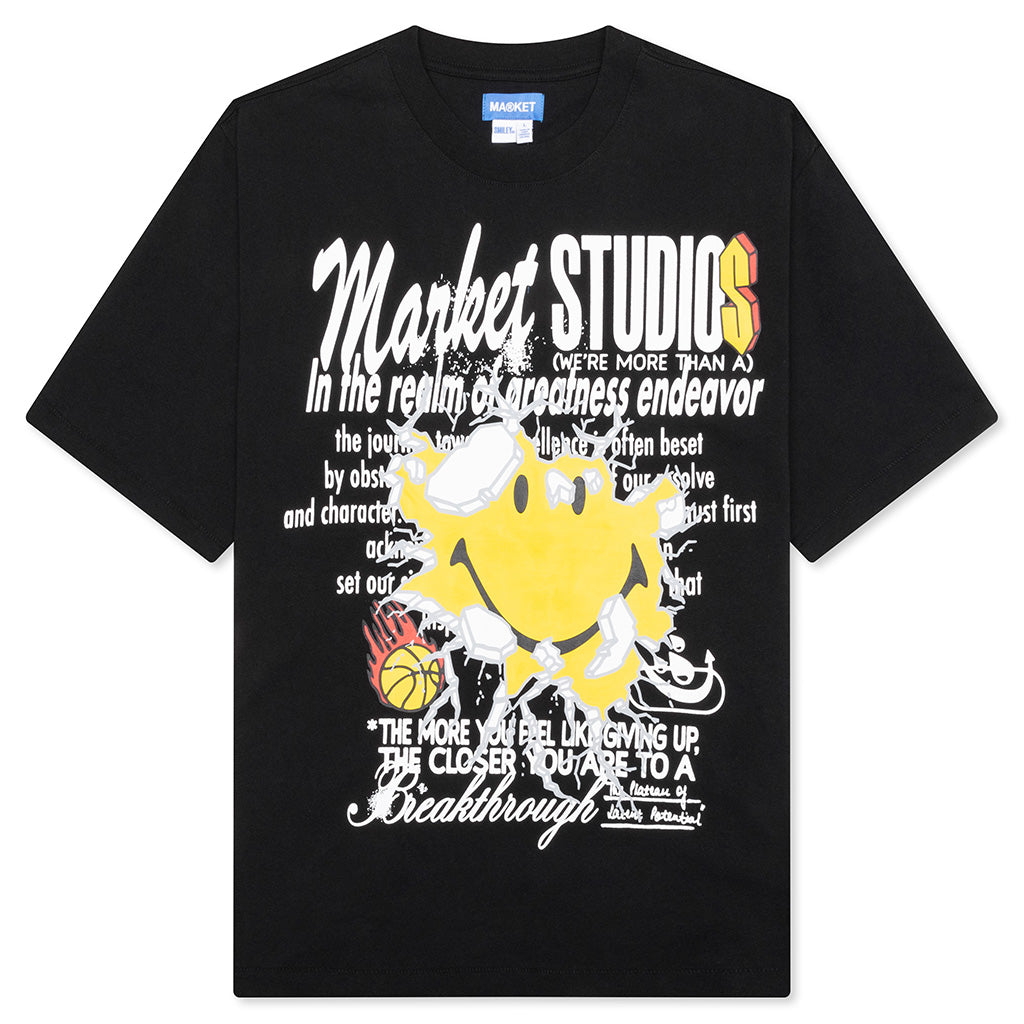 Smiley Greatness T-Shirt - Pirate Black