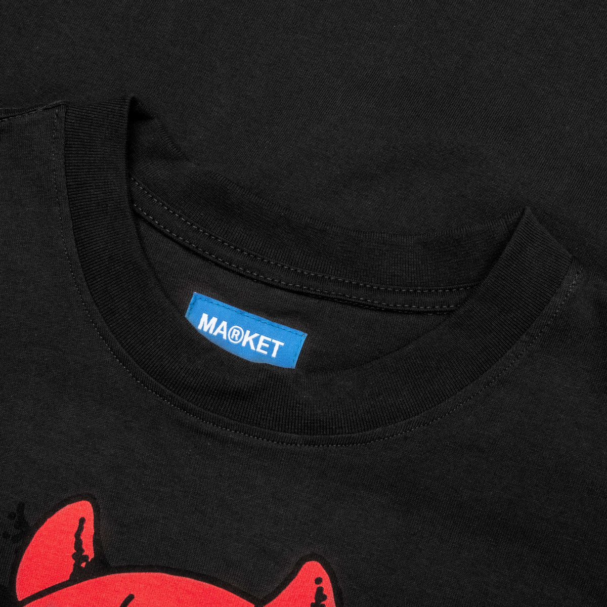 Smiley Masked T-Shirt - Washed Black