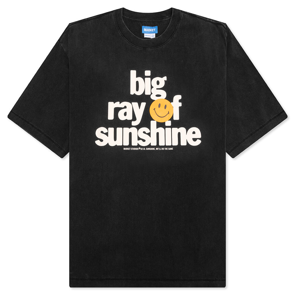 Smiley Sunshine T-Shirt - Jet Set Black