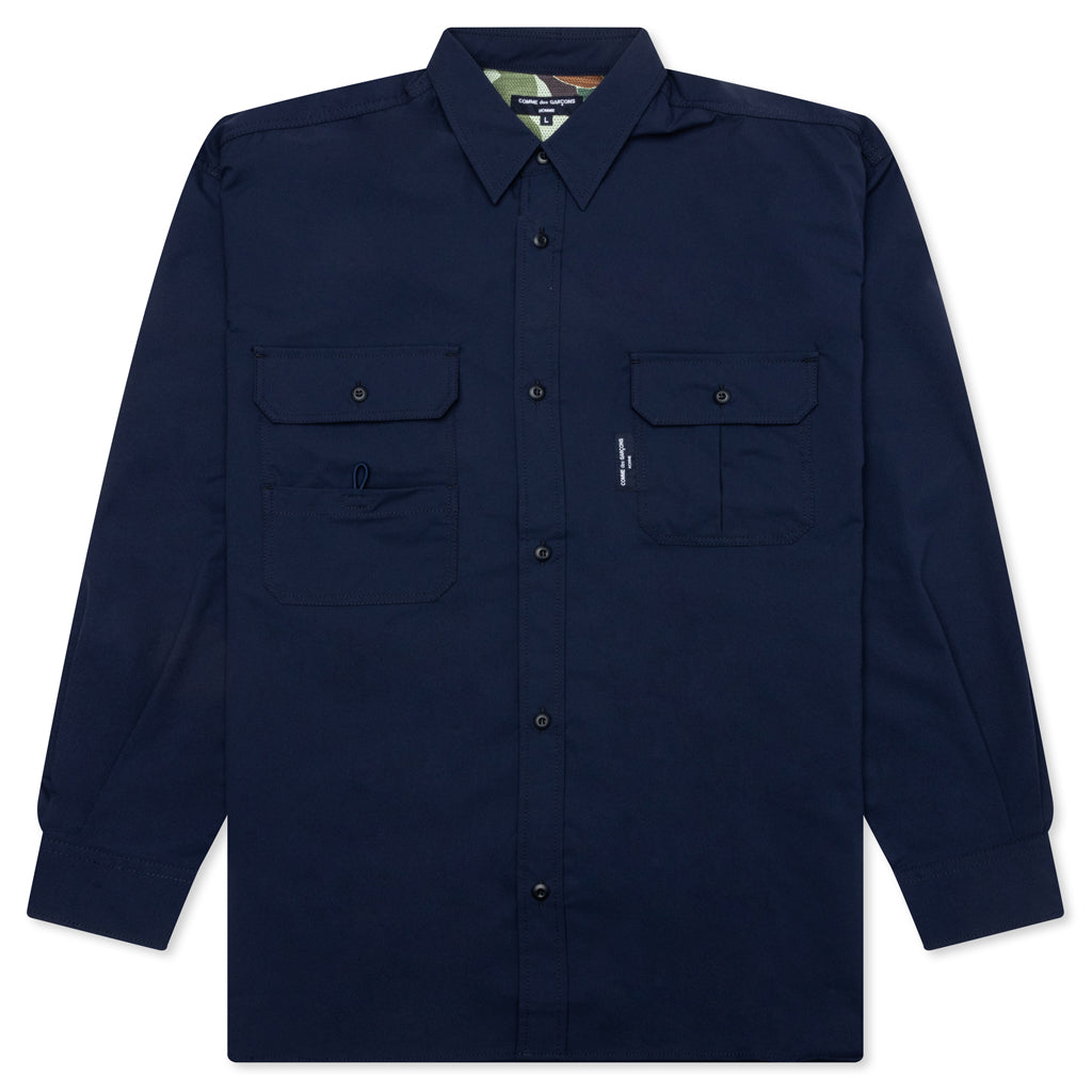 Solotex Pocket L/S Shirt - Blue