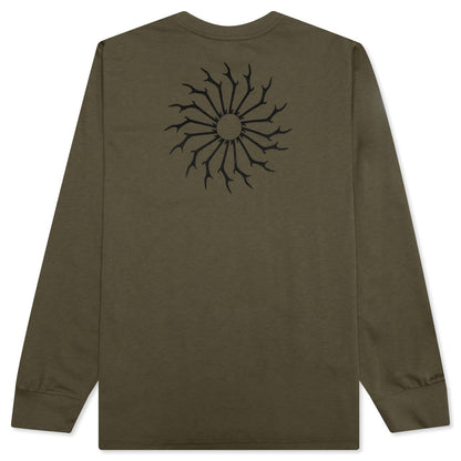 L/S Round Pocket Tee - Olive