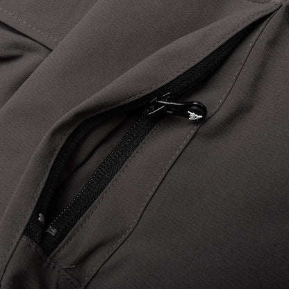 Multi-Pocket Zipped 2 Way Jacket - Charcoal