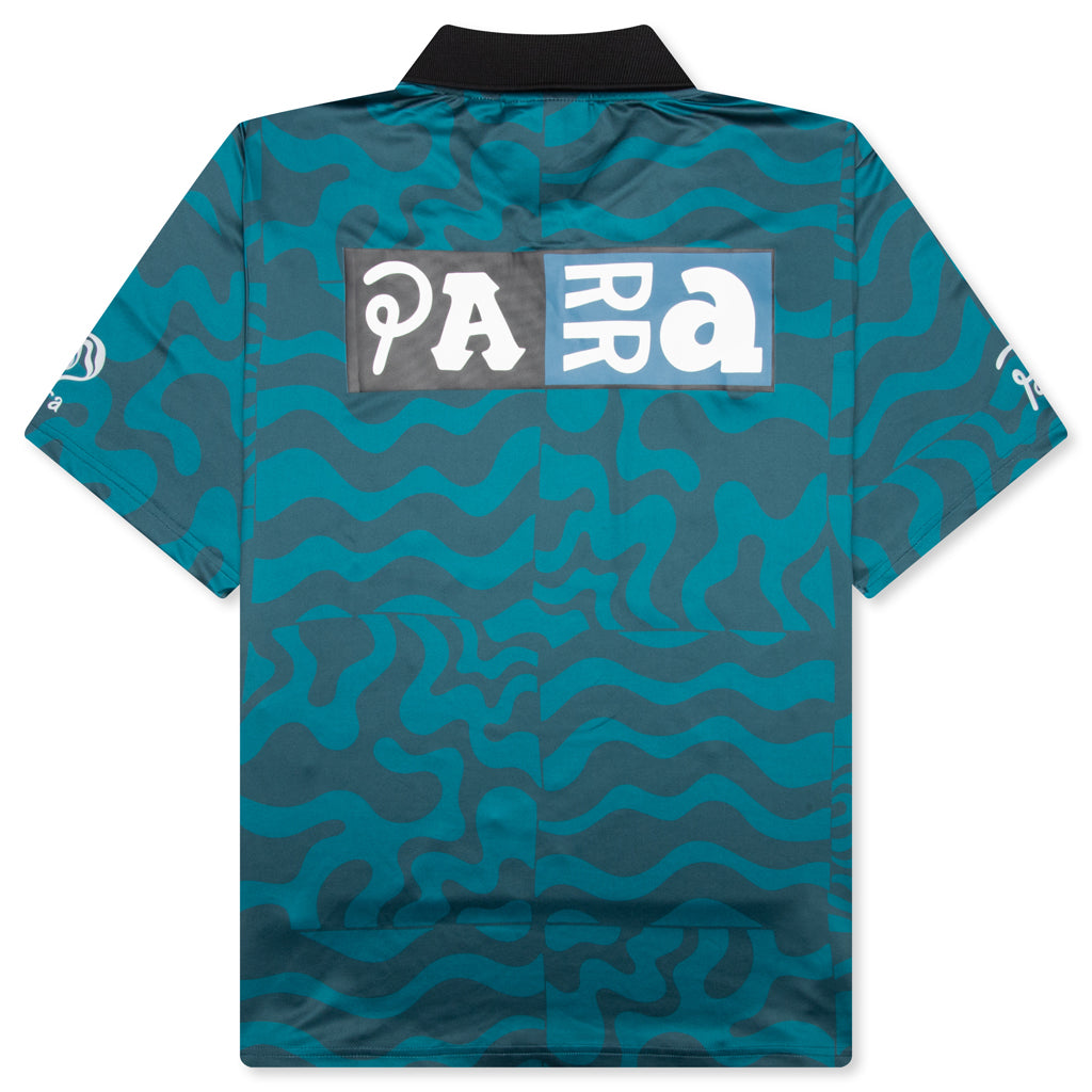 Sports Flage Polo Shirt - Deep Sea Green