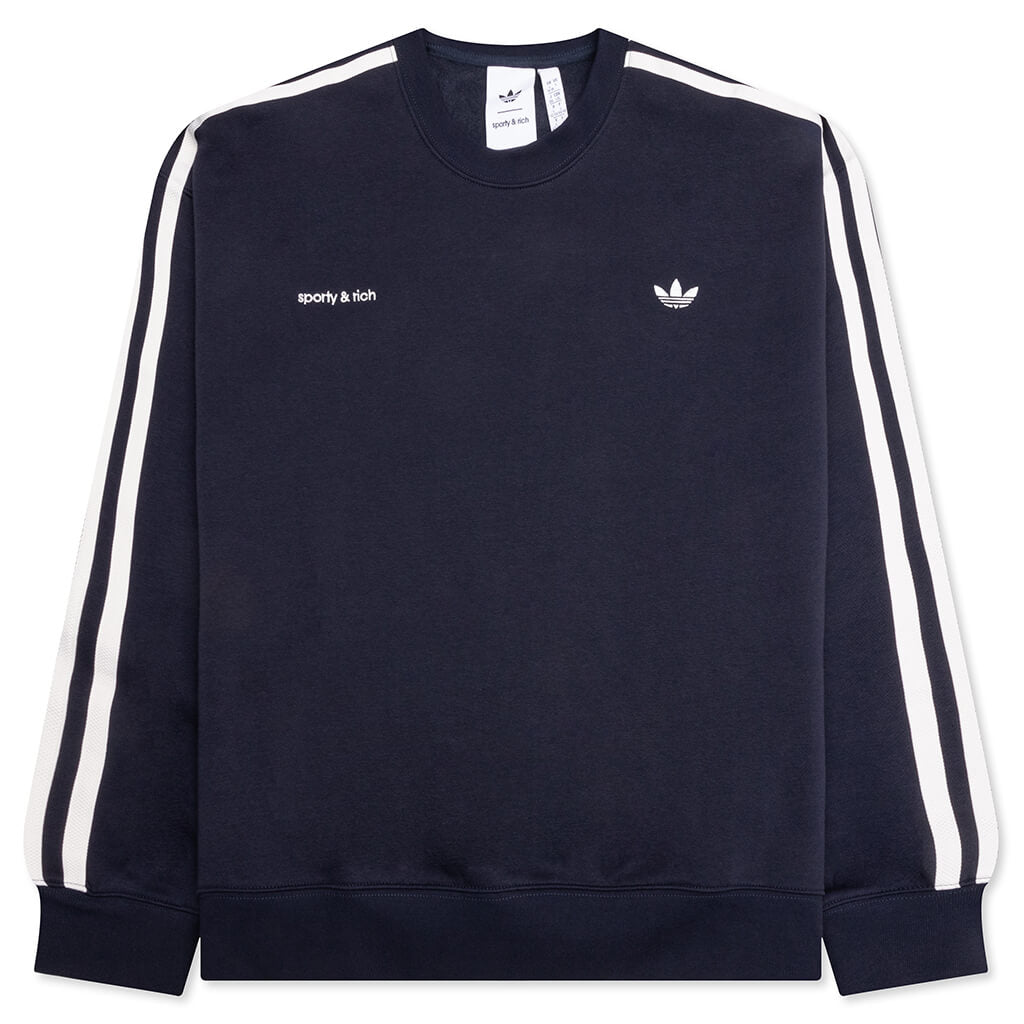 Adidas x Sporty & Rich Sweatshirt - Night Navy