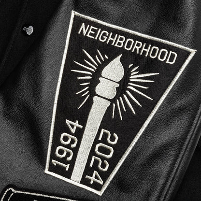Stadium Jacket - Black/White