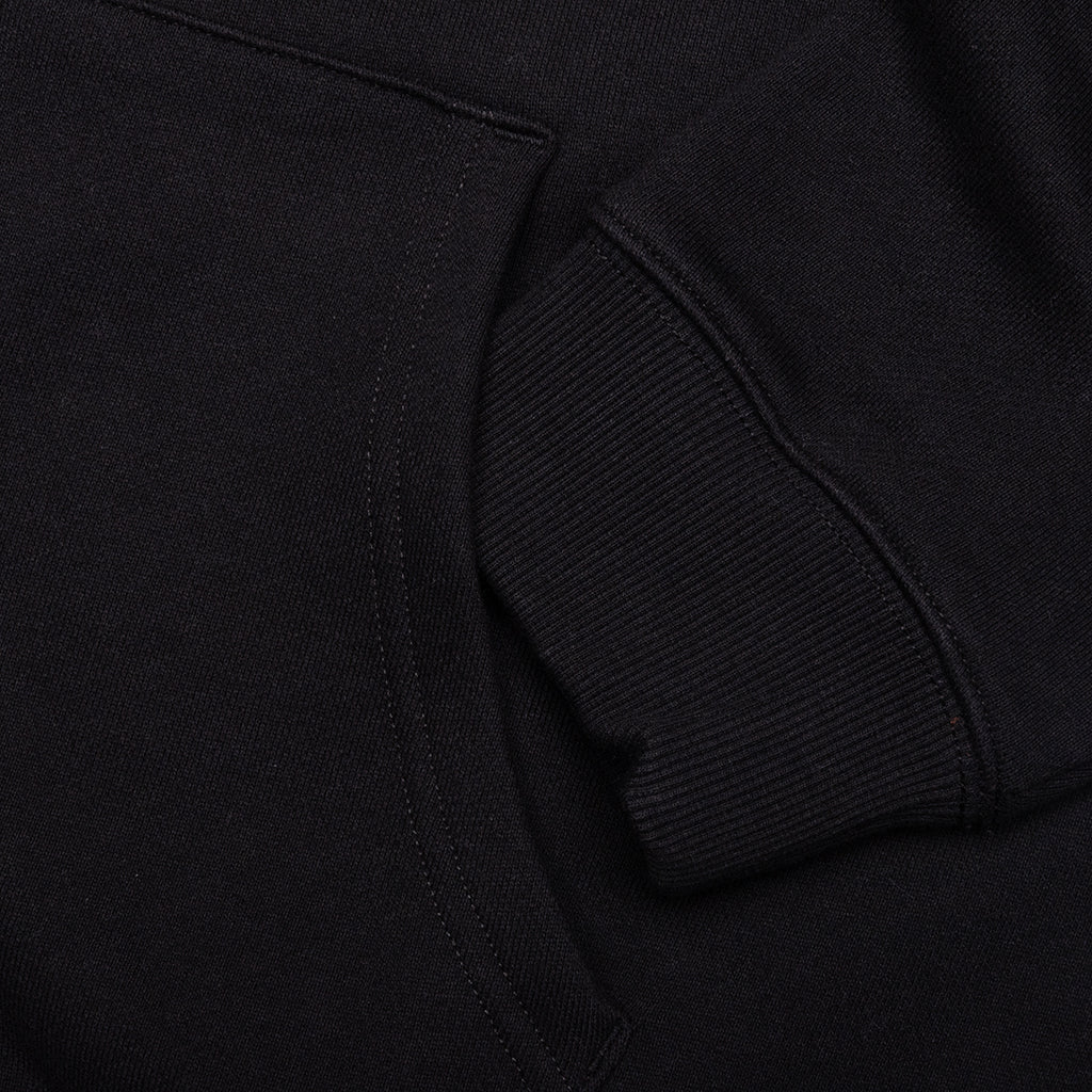 Star A Zip Up Hoodie - Black