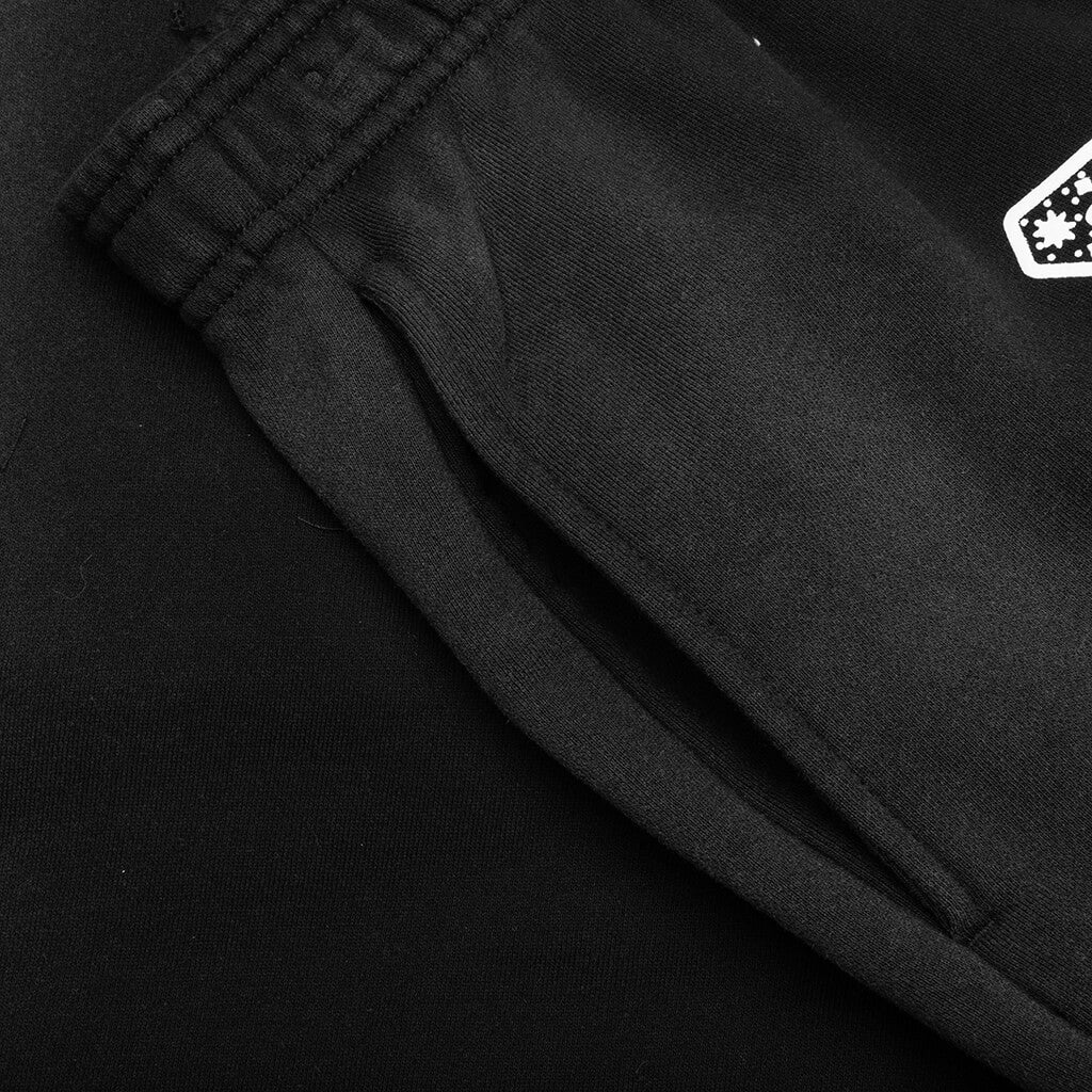 Starry Arc Fleece Short - Pirate Black