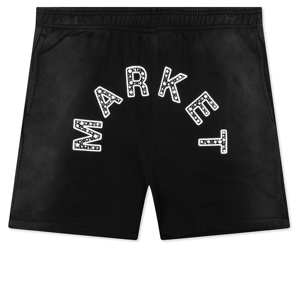 Starry Arc Fleece Short - Pirate Black