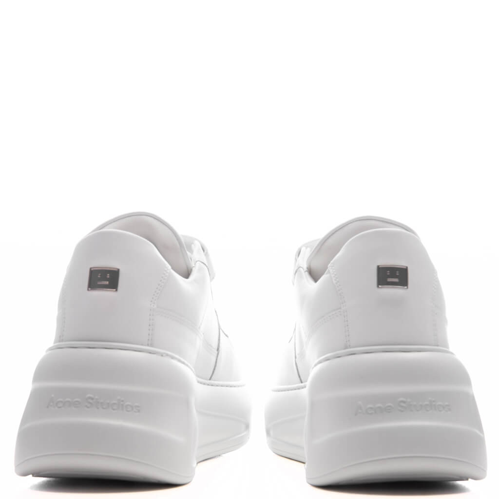 Velcro Strap Platform Sneakers - Optic White