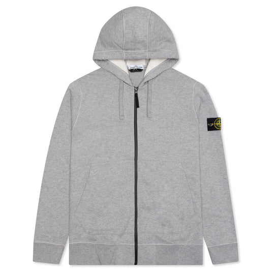 Hooded Full Zip Sweatshirt 64220 - Melange Grey