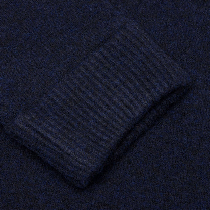 Crewneck Knit Sweater - Navy Blue