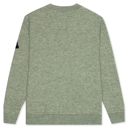 Crewneck Knit Sweater - Sage Green
