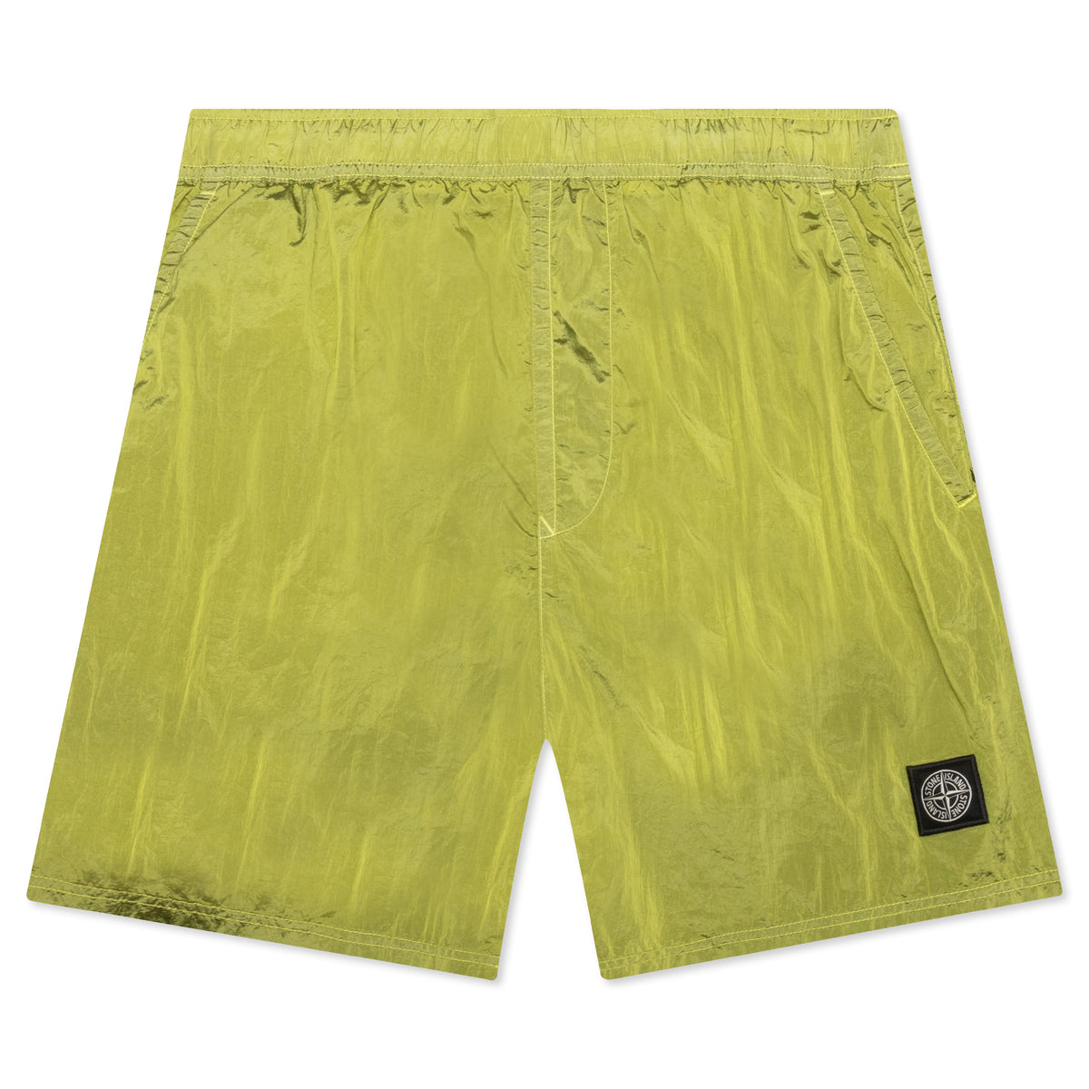 Nylon Metal Shorts - Lemon