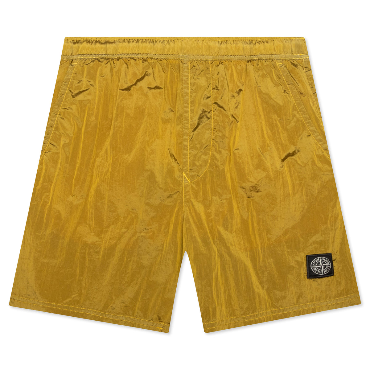 Nylon Metal Shorts - Yellow