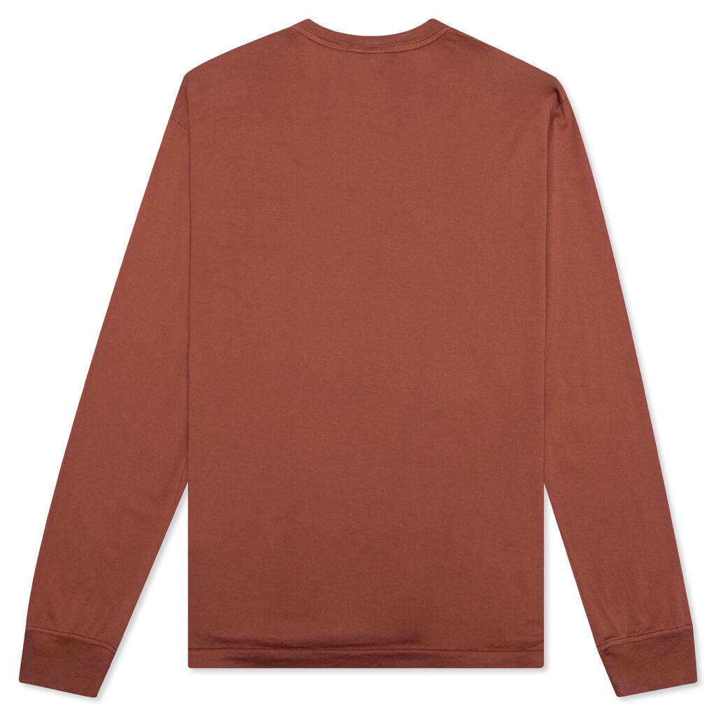 Patch Logo L/S Tee - Brick Red