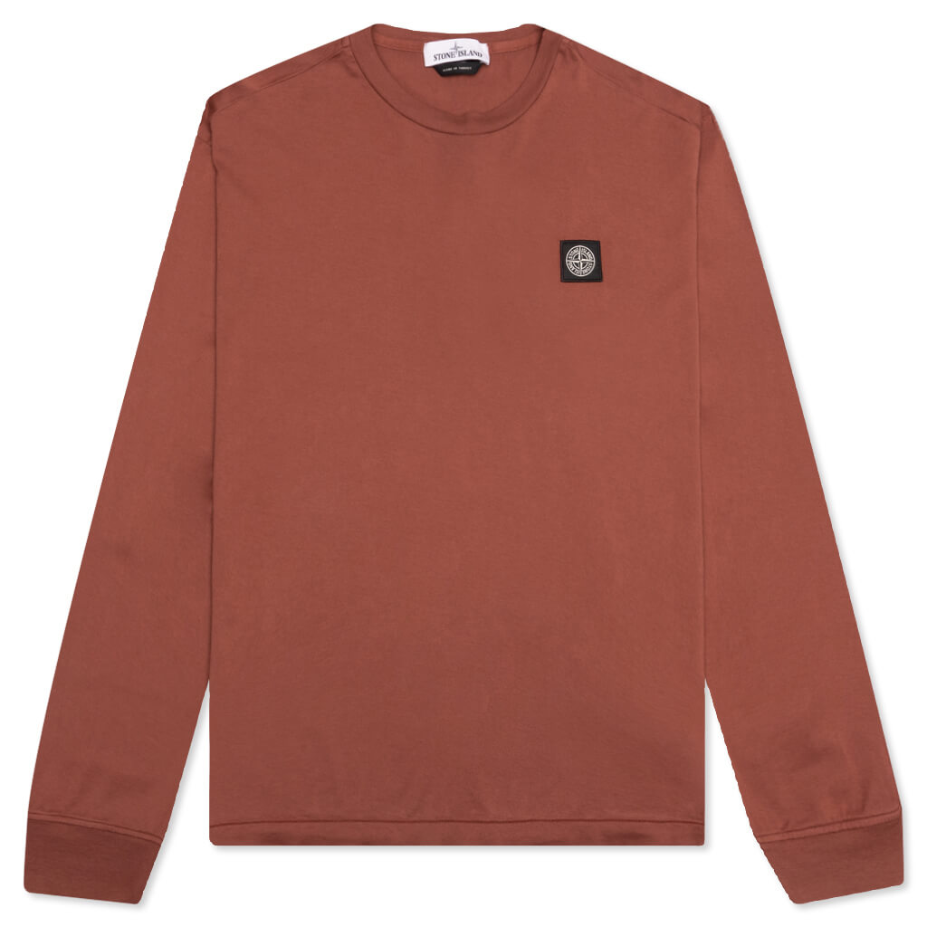 Patch Logo L/S Tee - Brick Red
