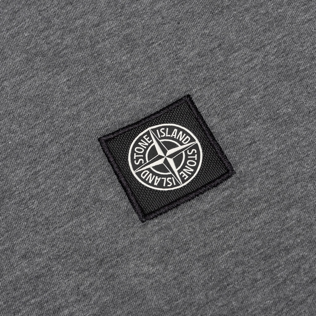Patch Logo L/S Tee - Melange Dark Grey