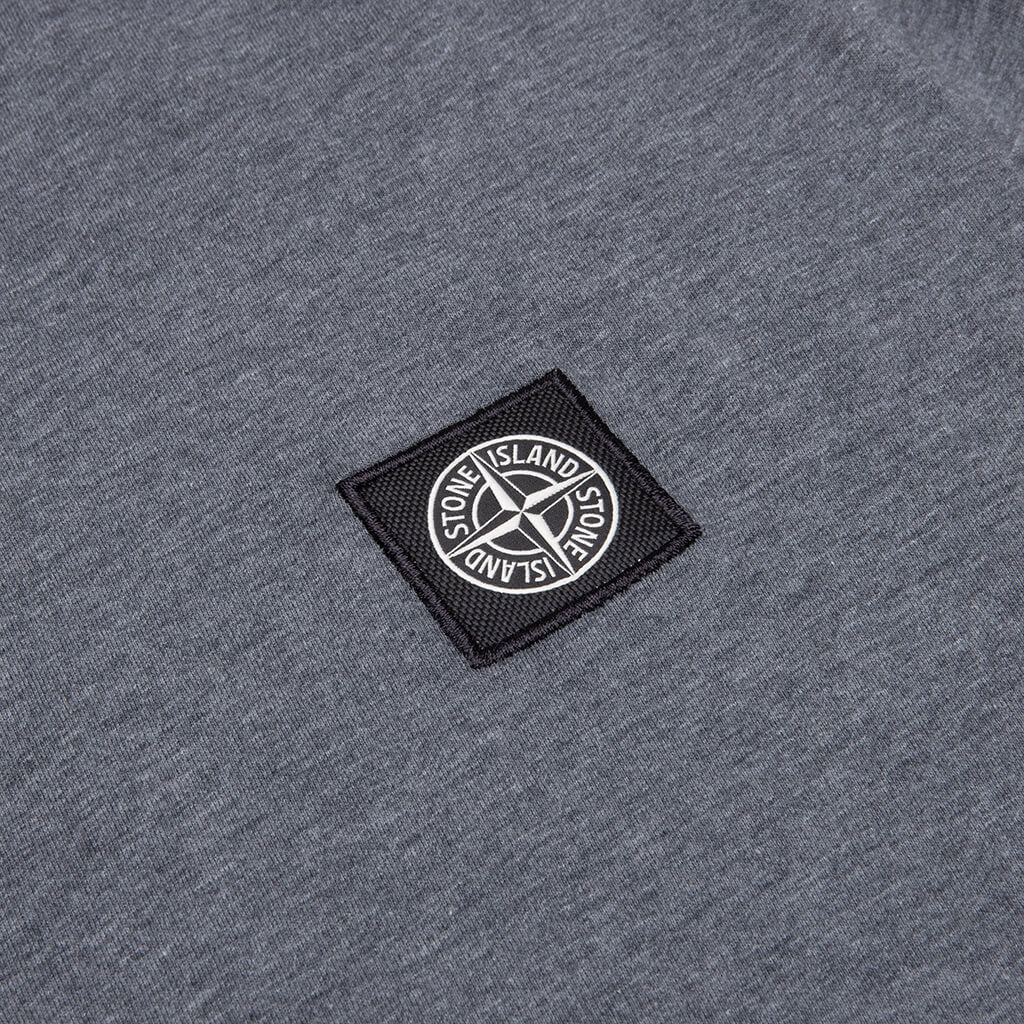 Patch Logo S/S Tee - Melange Dark Grey