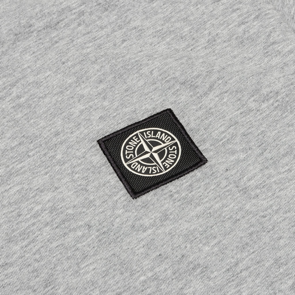Patch Logo S/S Tee - Melange Grey