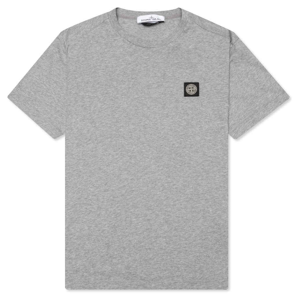 Patch Logo S/S Tee - Melange Grey