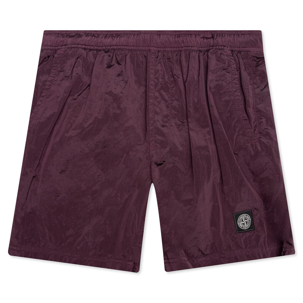 Nylon Metal Shorts - Dark Burgundy
