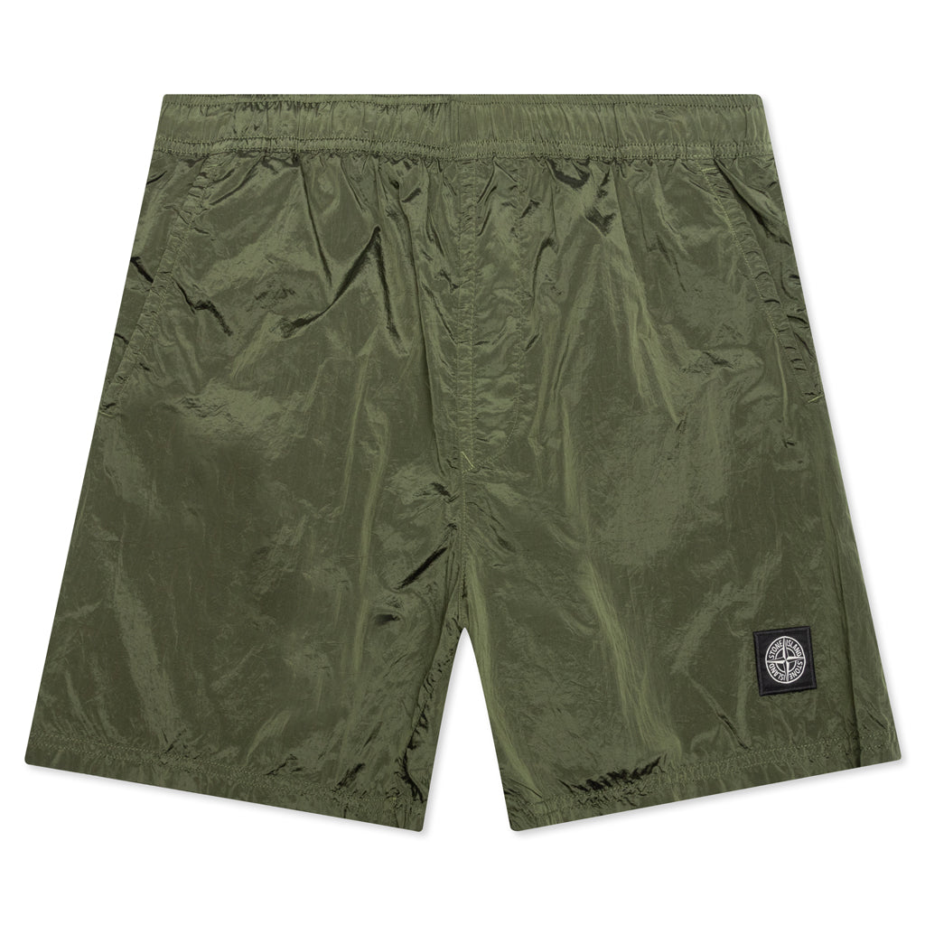 Nylon Metal Shorts - Olive