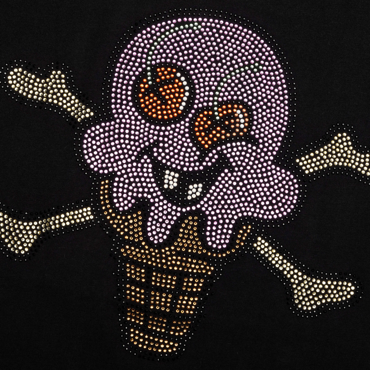 Stones Rhinestones S/S Tee - Black