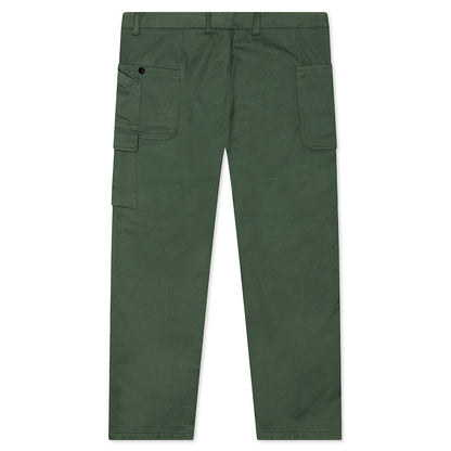 Straight Fit Cargo Pants - Olive Green