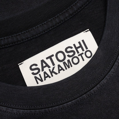 Studded Logo Tee - Washed Black