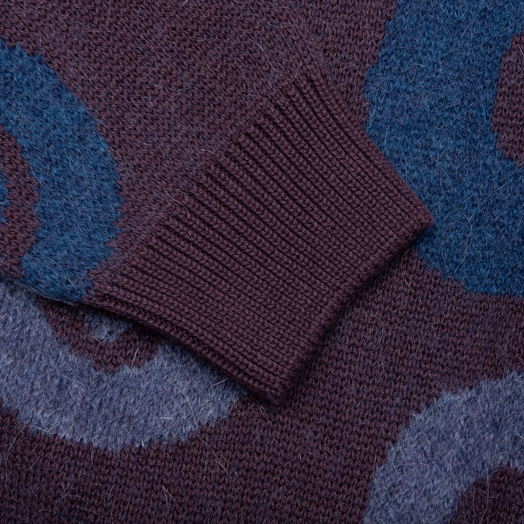 Stupid Lava Lamp Knitted Pullover - Dark Mahogany