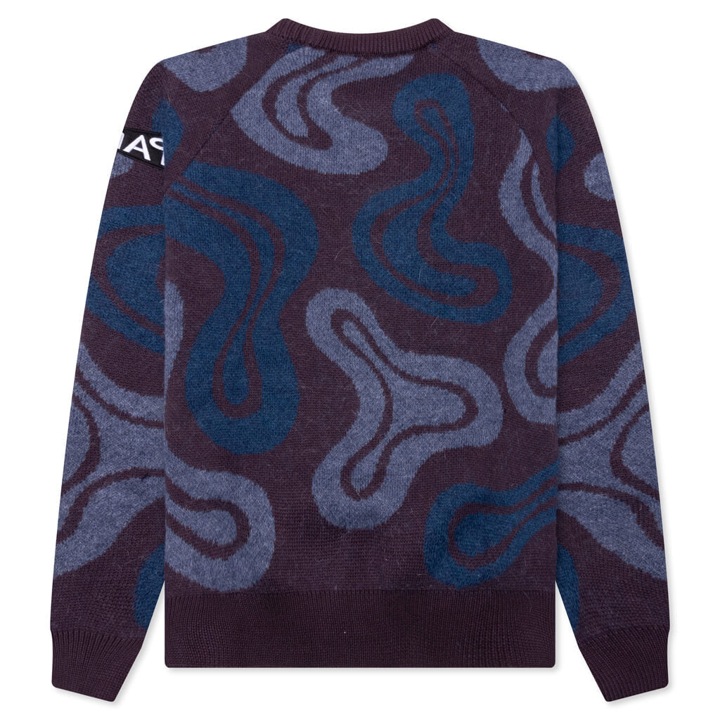 Stupid Lava Lamp Knitted Pullover - Dark Mahogany