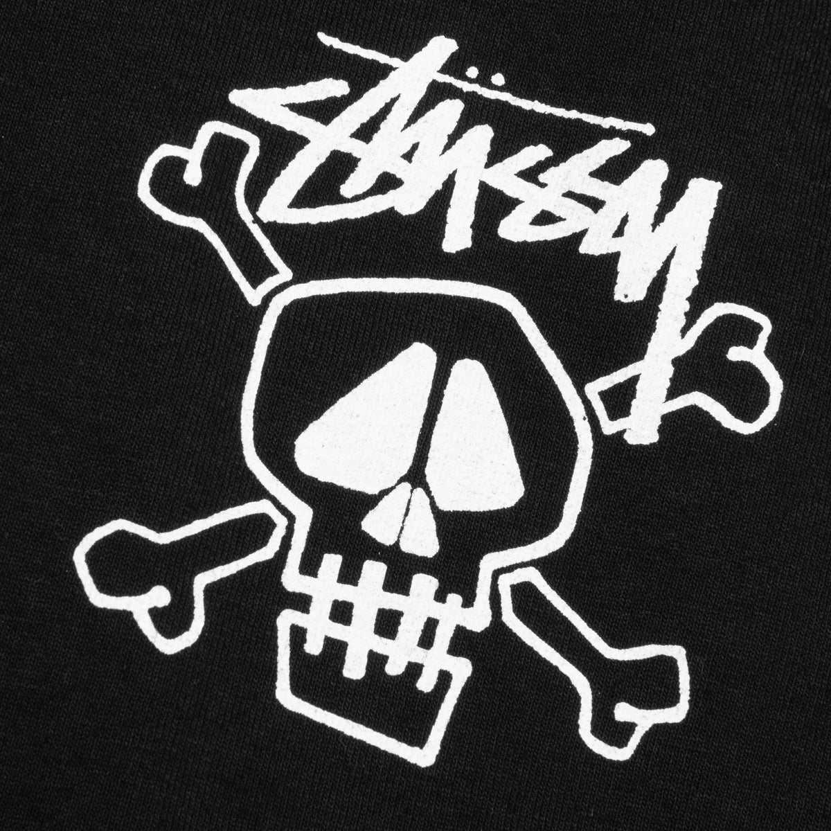 Skull & Bones Pigment Dyed Tee - Black
