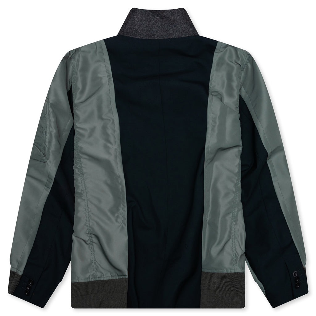 Suiting X Nylon Twill Jacket - Navy/Khaki