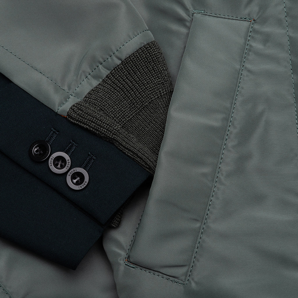 Suiting X Nylon Twill Jacket - Navy/Khaki