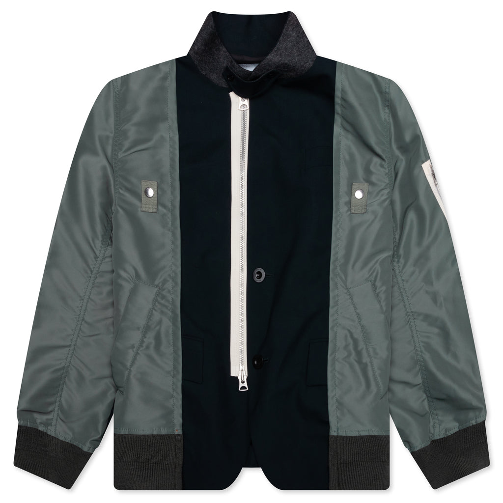 Suiting X Nylon Twill Jacket - Navy/Khaki