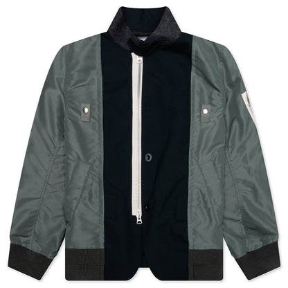 Suiting X Nylon Twill Jacket - Navy/Khaki