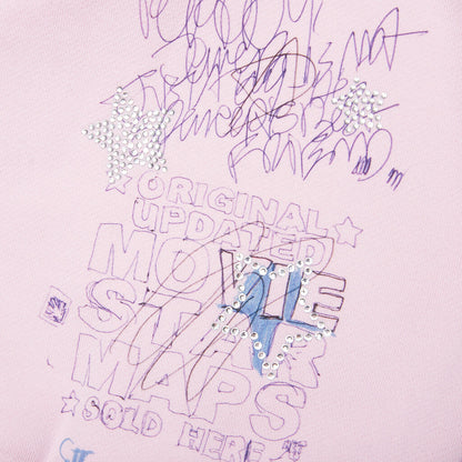 Sum One in Hollywood Luvs Me Crewneck Sweatshirt - Pink