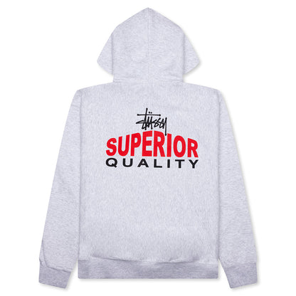 Superior Quality Zip Hoodie - Ash Heather