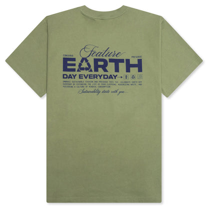 Sustained Earth Tee - Oil Green