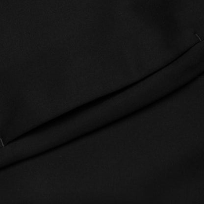 Straight Leg Wool Trouser - Black