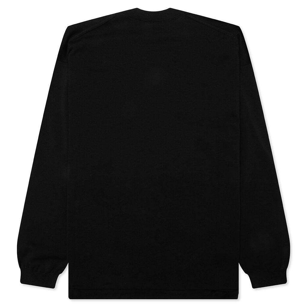 Crewneck Knitted Sweater - Black