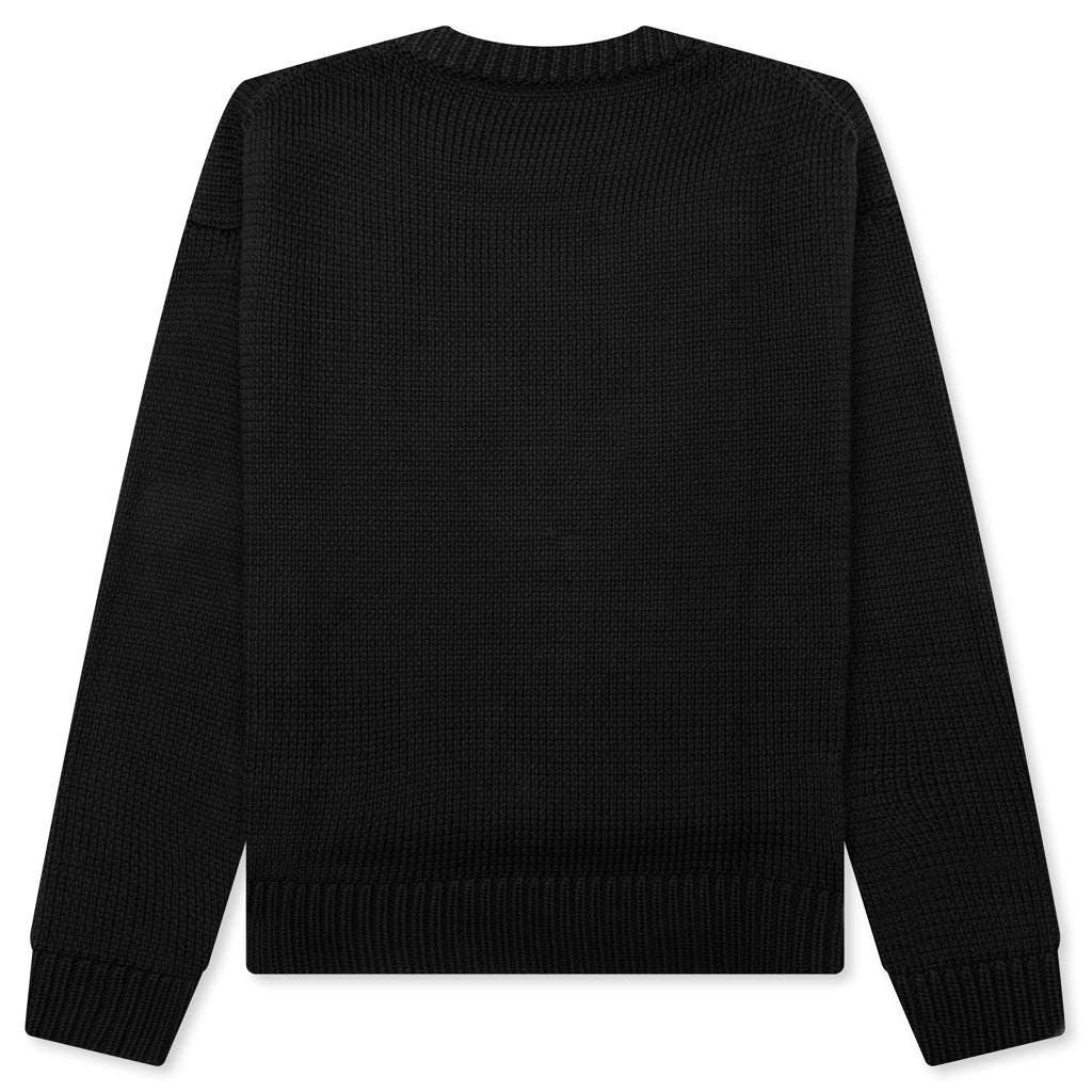 Boyfriend Loose Fit Sweater - Black