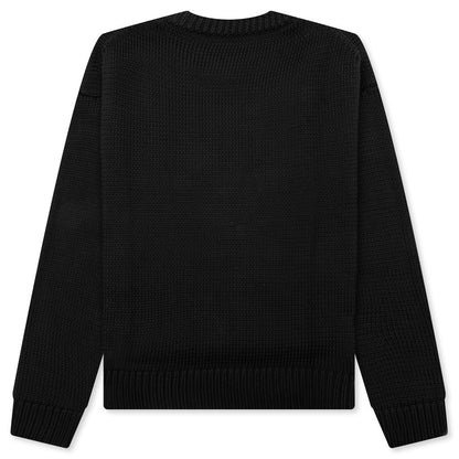 Boyfriend Loose Fit Sweater - Black