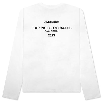 Looking for Miracles Layered Sweater With T-Shirt - Open White
