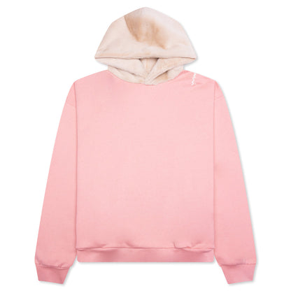 Faux-Fur Hood Sweatshirt UTC269 - Antique Rose