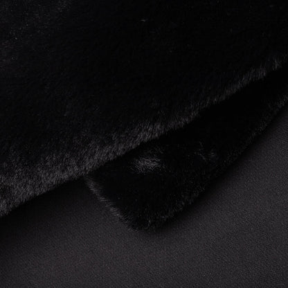 Faux-Fur Hood Sweatshirt UTC269 - Nero