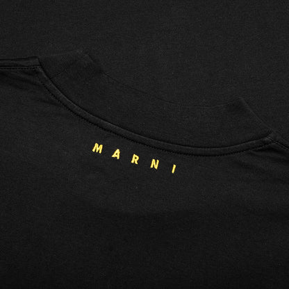 Slogan Print T-Shirt - Black