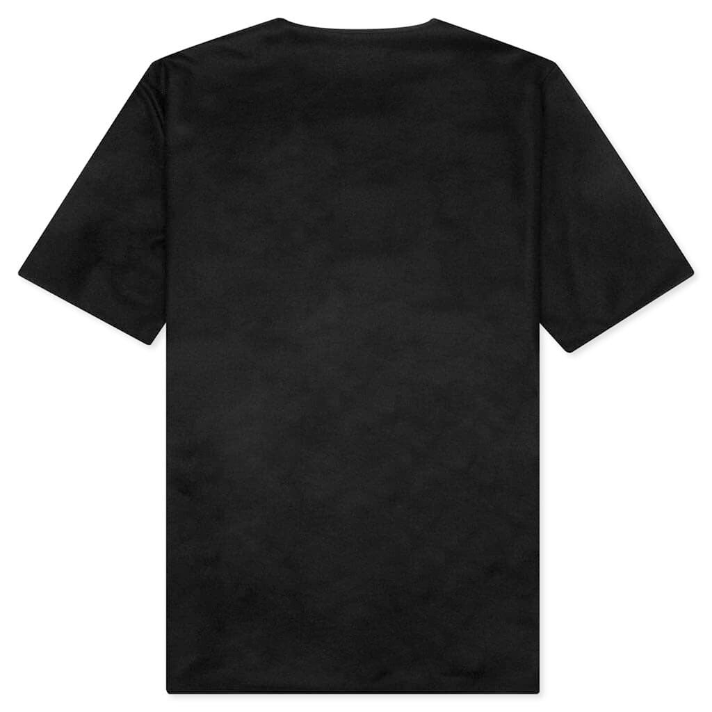 Patch Pocket Zip T-Shirt - Black