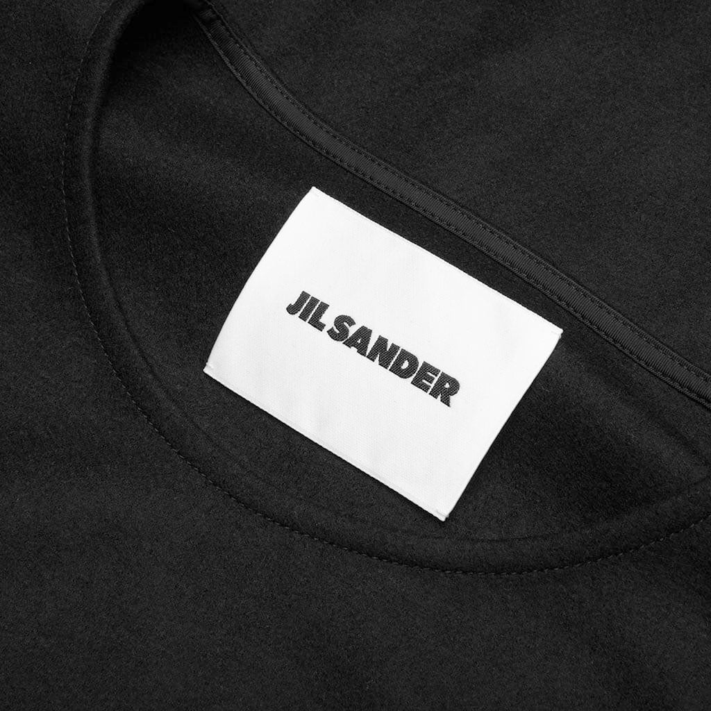 Patch Pocket Zip T-Shirt - Black